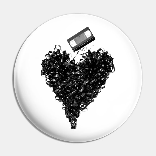 VHS Love Pin by ChickandOwlDesign