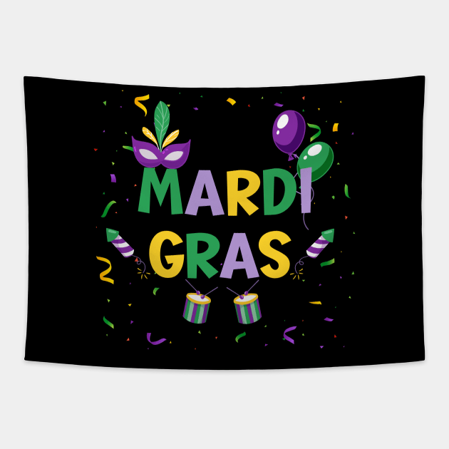 Mardi Gras 2023 Tapestry by SavageArt ⭐⭐⭐⭐⭐