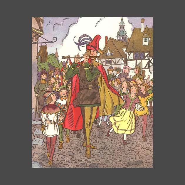 Vintage Fairy Tales, The Pied Piper of Hamelin by MasterpieceCafe
