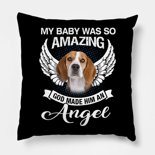 My Baby Was So Beagle Pillow by TeeAaron