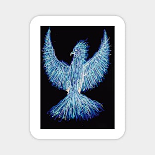 Blue Phoenix Magnet