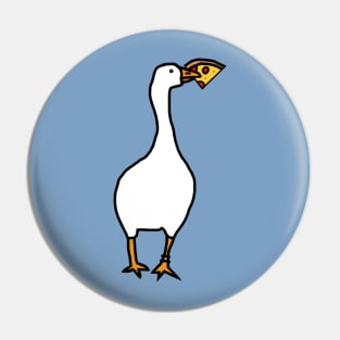 White Goose Steals Pizza Pin