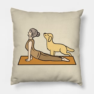 Yoga Upward Facing Dog Pose Pillow