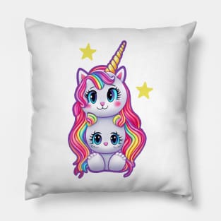 Cute Kawaii Unicorn Kitte Pillow