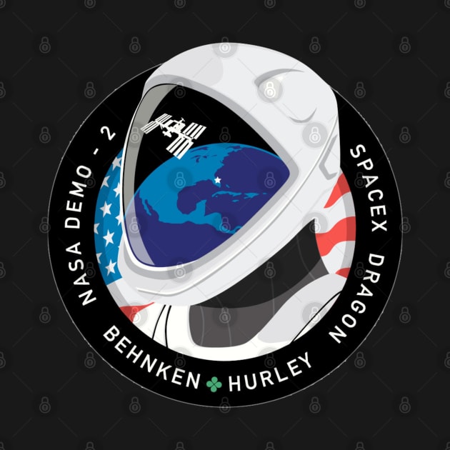 SpaceX NASA Demo-2 Mission Patch Hurley Behnken by jutulen