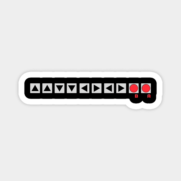 Konami Code II Magnet by banditotees