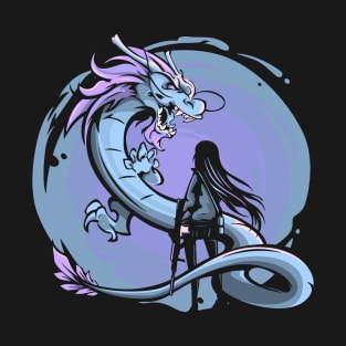 Dragon Girl (blue sky) T-Shirt