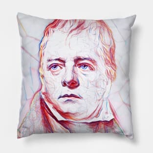 Walter Scott Portrait | Walter Scott Artwork Line art Pillow