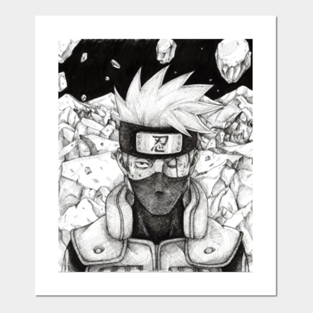 Kakashi Manga Cover Kakashi Posters And Art Prints Teepublic