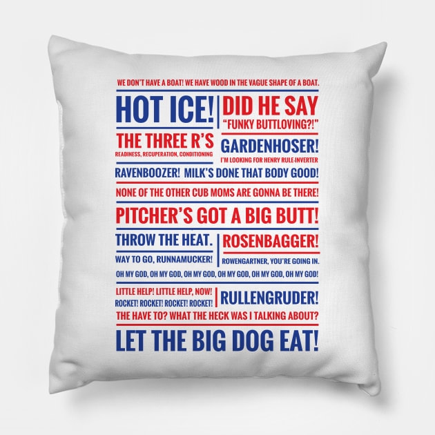 Rookie of the Year Quotes Pillow by The90sMall