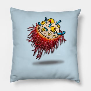 Rowdy rambutan Pillow