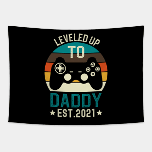 Leveled Up to Daddy Est 2021 Tapestry