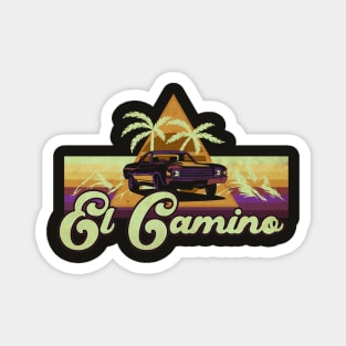 El Camino Retro Magnet