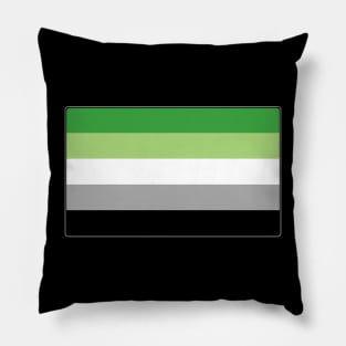 Aromantic Pride Flag Pillow