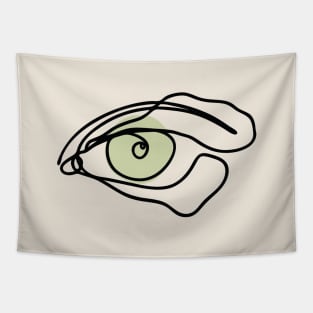 an eye on line art Tapestry