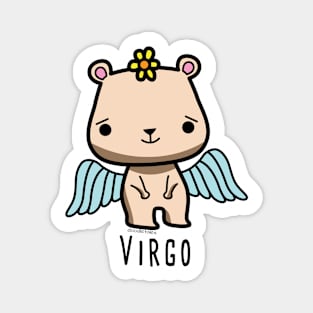 Virgo zodiac teddy bear Magnet