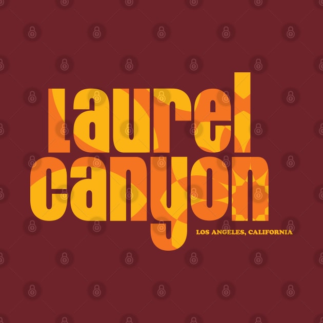 Laurel Canyon psychedelic flower logo by retropetrol