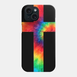 Tie Dye Cross Tie Dyed Religion Phone Case