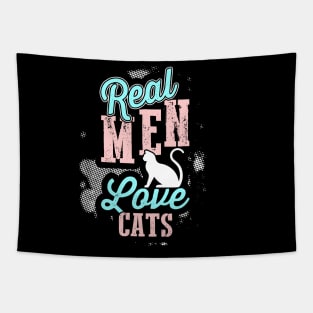 Real Men Love Cats Tapestry