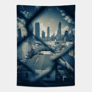 Manhattan Skyline Long Island City NYC Tapestry