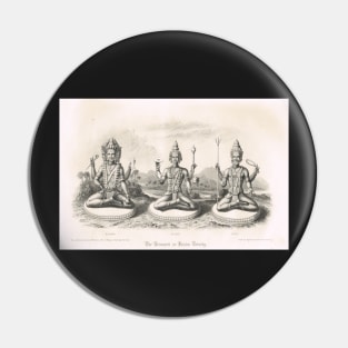 The Trimurti or Hindu Trinity 3 forms Pin