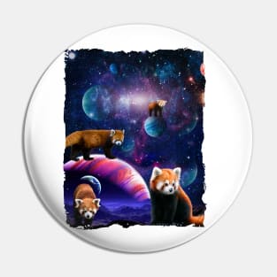 Red Pandas Wild Animal Universe Galaxy Stars lesser panda Pin