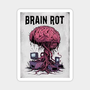 growing brain rot Magnet