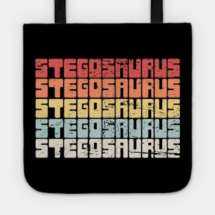 Vintage Dinosaur STEGOSAURUS Graphic Tote