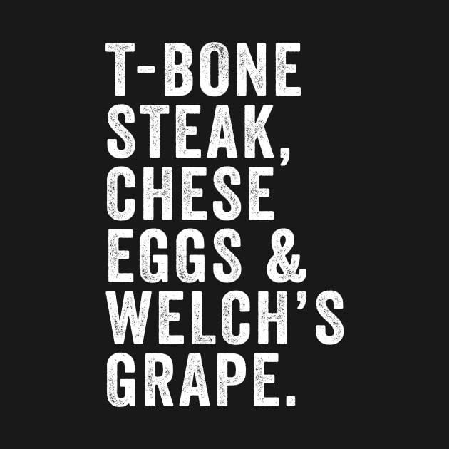 Tbone Steak Cheese Eggs And Welch's Grape by unaffectedmoor