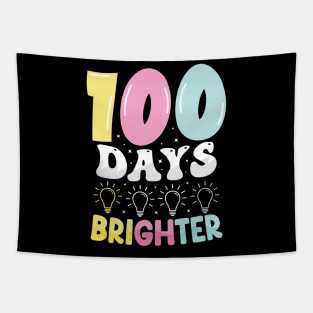 100 Days Brighter – Pastel Power School Celebration Design Tapestry