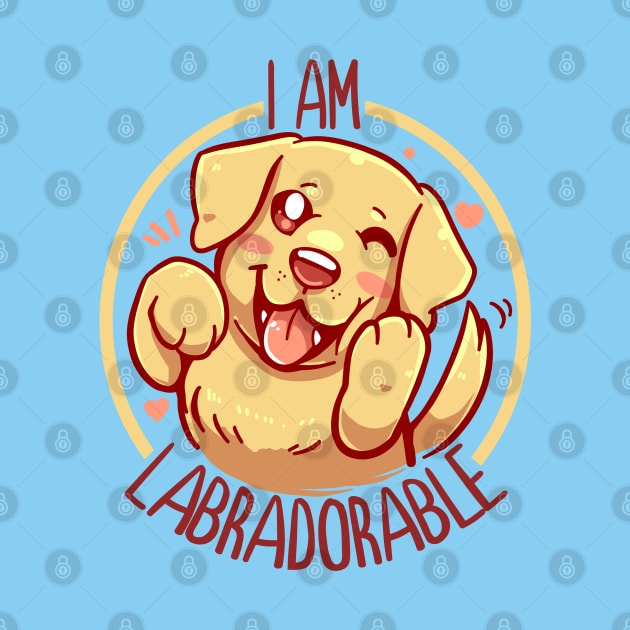 I am Labradorable - Golden Labrador by TechraNova