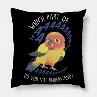 Sun Conure Parrot Aaaa Pillow