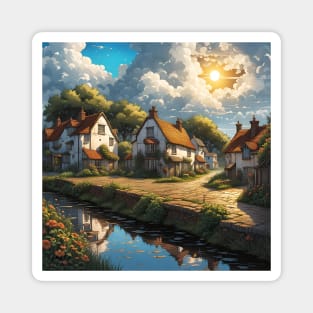 Quaint English Village Magnet