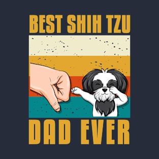 best shih tzu dad ever gift idea present T-Shirt