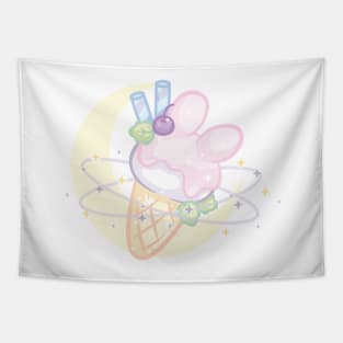 Galactic Pastel Bunny Ice Cream Cone Tapestry