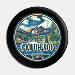 Colorado State USA Design Pin