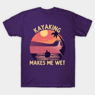 Kayaking Gets Me Wet Vintage Kayak Gifts Funny Kayaker