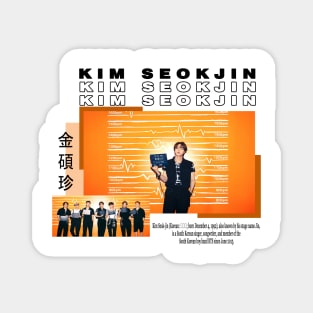 Kpop Designs Jin BTS Magnet