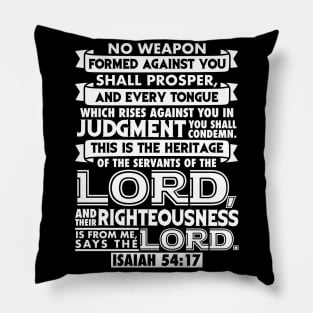 Isaiah 54:17 Pillow