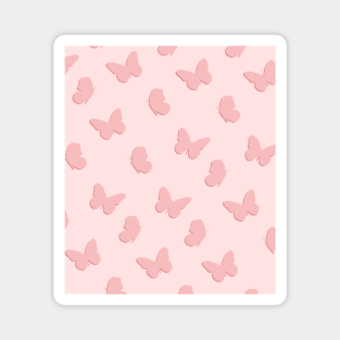 Pink Butterflies Magnet