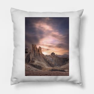 Mountains and Dragons Pillow