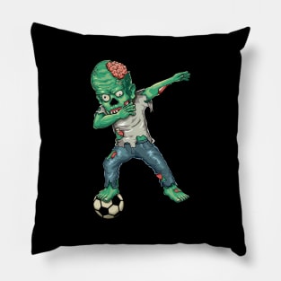 Funny Halloween - Dabbing Zombie Soccer Lover Gift Pillow