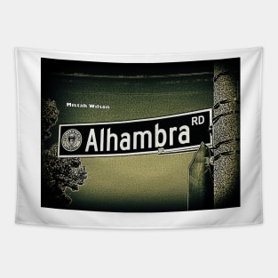 Alhambra Road, San Marino, CA by Mistah Wilson Tapestry