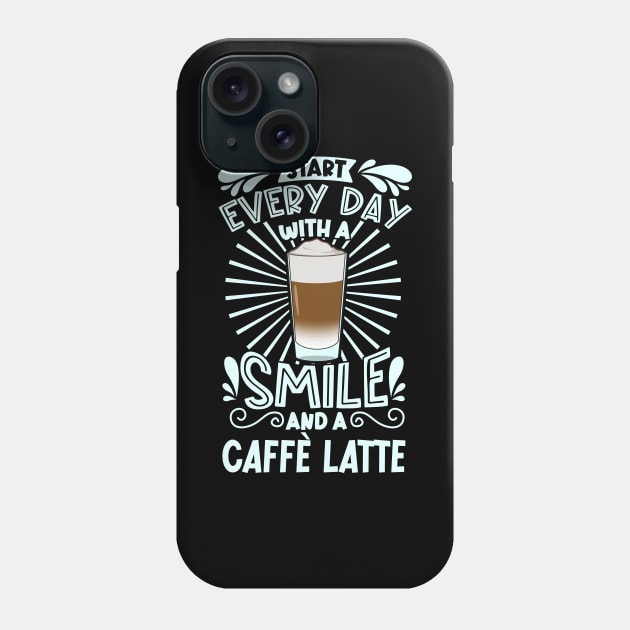 Smile with Caffè Latte Phone Case by Modern Medieval Design