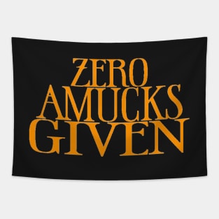 Zero Amucks Given Hocus Pocus Orange Tapestry