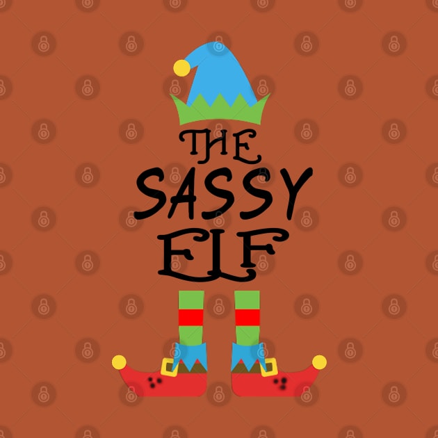 THE SASSY Elf Matching Family Group Christmas Party SANTA by CareTees