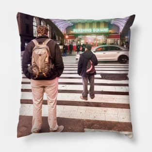 Pershing Square, Manhattan, New York City Pillow