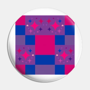 Abstract bisexual pride Pin