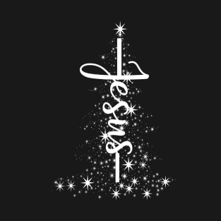 Christmas Christian Star Jesus Christmas Tree Faith Gift T-Shirt