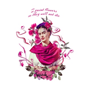 FRIDA KAHLO Mexican Feminist portrait T-Shirt T-Shirt